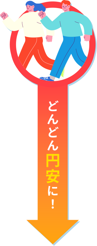 どんどん円安に！